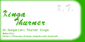 kinga thurner business card